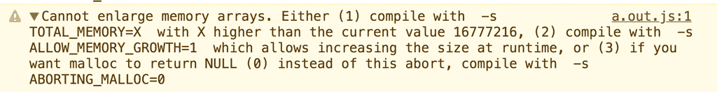 Screenshot der DevTools-Konsole, der einen Fehler zeigt.